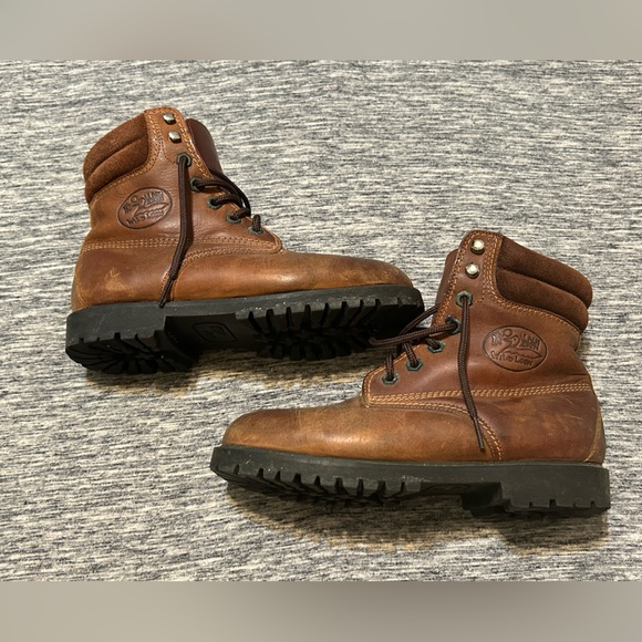 Wild Loon Ladies Lined Lace Up Leather Boots Size 7 - Picture 2 of 5